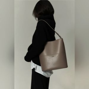 Freja New York Tall Tote Taupe Celine Sangle